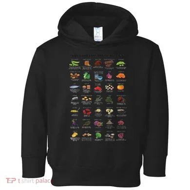 High Irons Food Reference Chart Toddler Hoodie