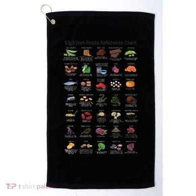 High Irons Food Reference Chart Golf Towel