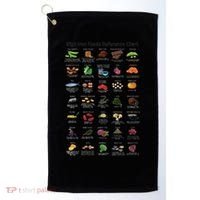 High Irons Food Reference Chart Golf Towel thumb 0
