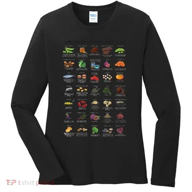High Irons Food Reference Chart Women's Long Sleeve Shirt