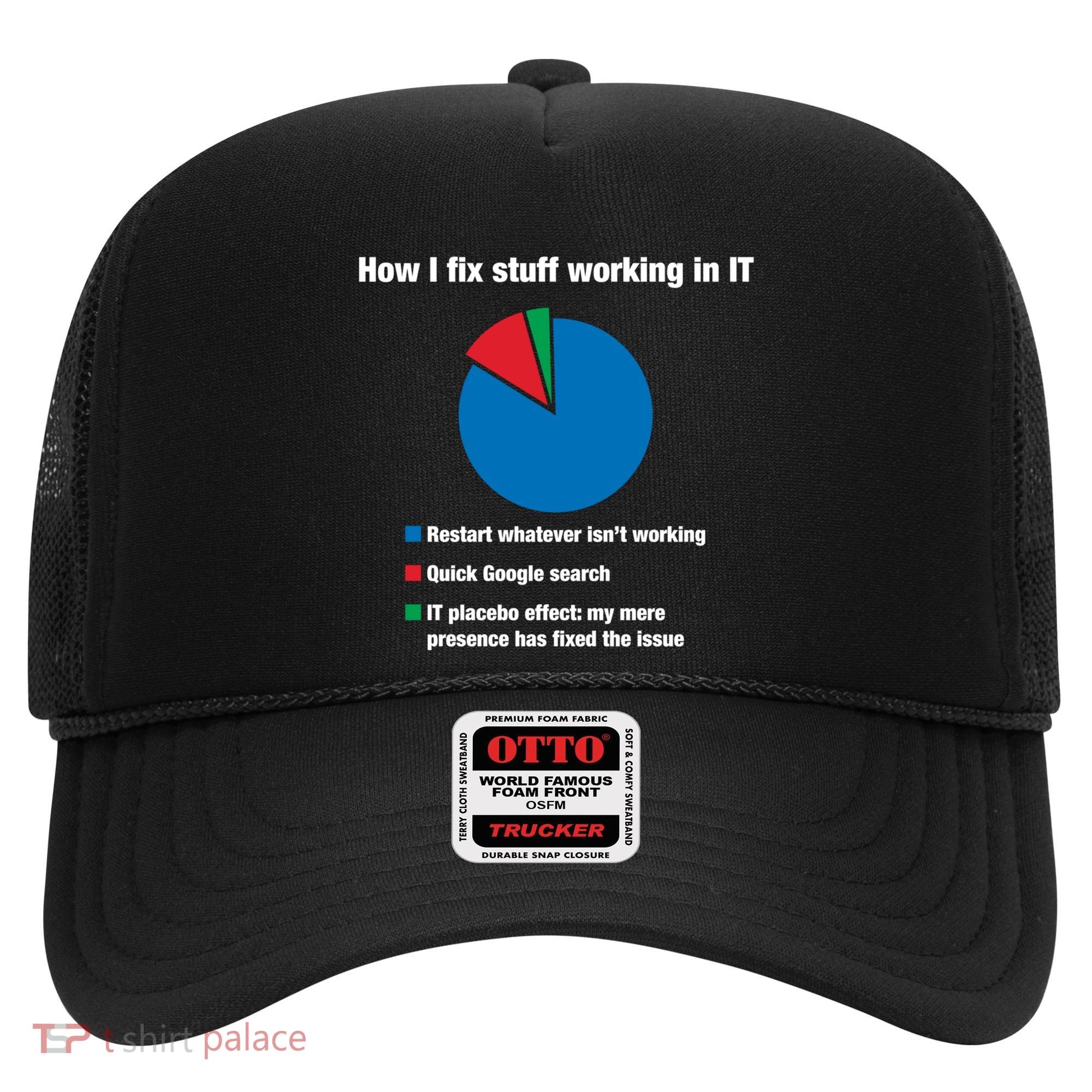 How I Fix Stuff Working In It Tech Support Geek Nerd Gift Cute Gift Hat
