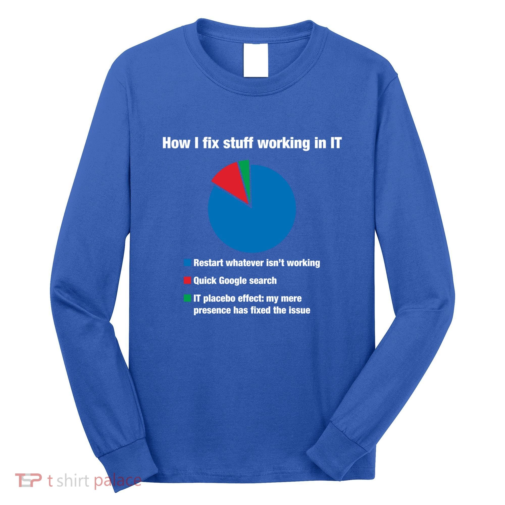 How I Fix Stuff Working In It Tech Support Geek Nerd Gift Cute Gift Long Sleeve Shirt