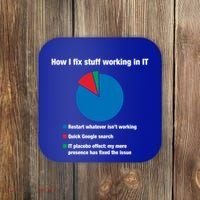 How I Fix Stuff Working In It Tech Support Geek Nerd Gift Cute Gift Coaster thumb 0