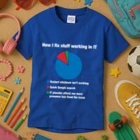 How I Fix Stuff Working In It Tech Support Geek Nerd Gift Cute Gift Kids T-Shirt thumb 3