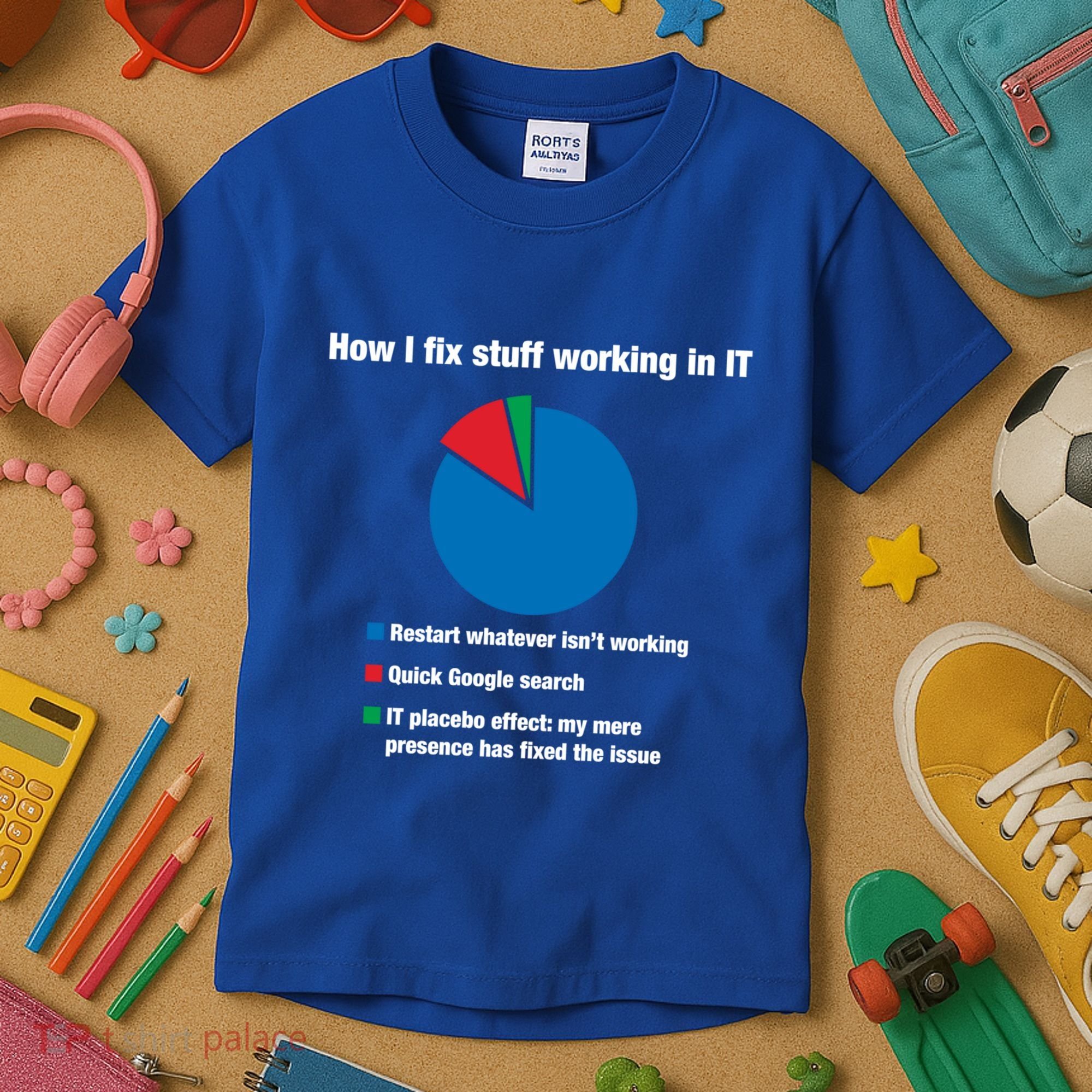 How I Fix Stuff Working In It Tech Support Geek Nerd Gift Cute Gift Kids T-Shirt