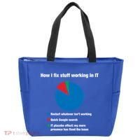 How I Fix Stuff Working In It Tech Support Geek Nerd Gift Cute Gift Tote Bag thumb 0