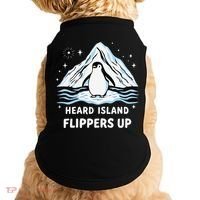 Heard Island Flippers Up Penguin Funny Snow Doggie Tank thumb 0