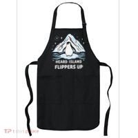 Heard Island Flippers Up Penguin Funny Snow Apron thumb 0