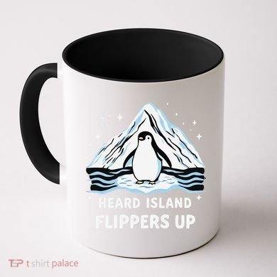 Heard Island Flippers Up Penguin Funny Snow Coffee Mug