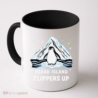 Heard Island Flippers Up Penguin Funny Snow Coffee Mug thumb 0