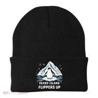 Heard Island Flippers Up Penguin Funny Snow Beanie thumb 0