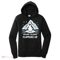 Heard Island Flippers Up Penguin Funny Snow Women's Hoodie thumb 0