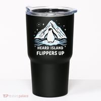 Heard Island Flippers Up Penguin Funny Snow Tumbler thumb 0