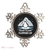Heard Island Flippers Up Penguin Funny Snow Ornament thumb 0