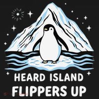 Heard Island Flippers Up Penguin Funny Snow Ornament thumb 1