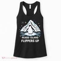 Heard Island Flippers Up Penguin Funny Snow Women's Tank Top thumb 0