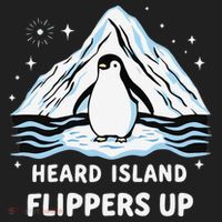Heard Island Flippers Up Penguin Funny Snow Hat thumb 2