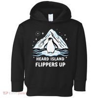Heard Island Flippers Up Penguin Funny Snow Toddler Hoodie thumb 0