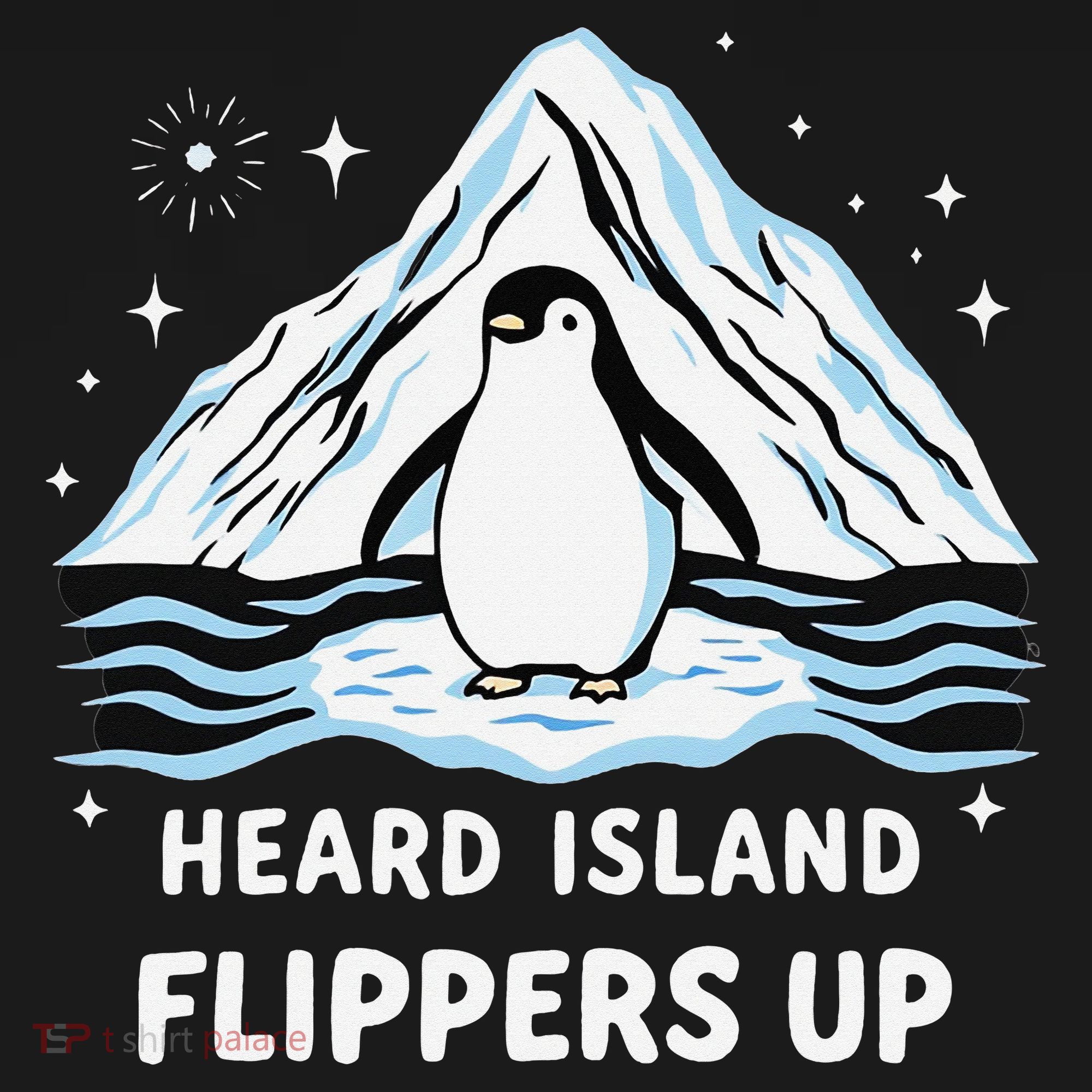 Heard Island Flippers Up Penguin Funny Snow Toddler Hoodie