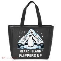 Heard Island Flippers Up Penguin Funny Snow Tote Bag thumb 0