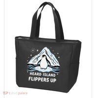 Heard Island Flippers Up Penguin Funny Snow Tote Bag thumb 3