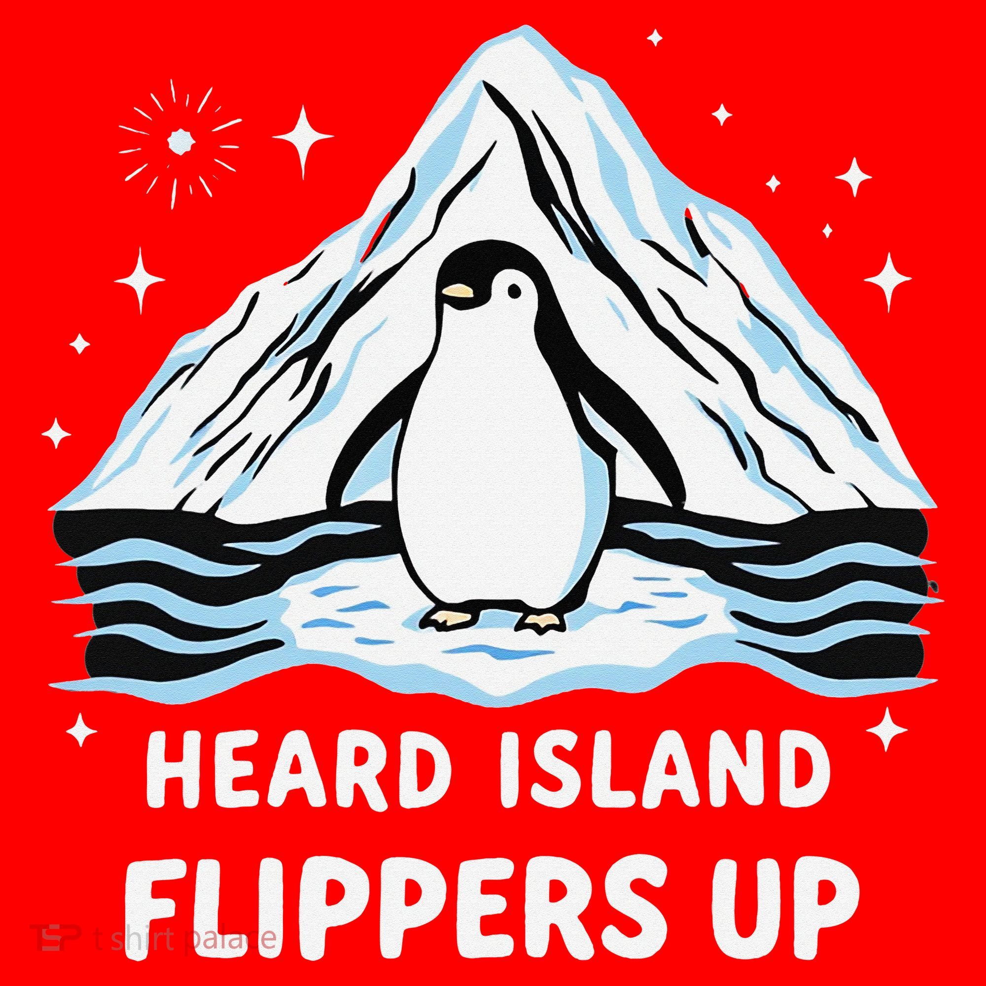 Heard Island Flippers Up Penguin Funny Snow Santa Hat