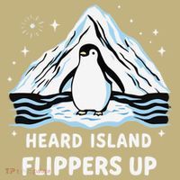 Heard Island Flippers Up Penguin Funny Snow Hoodie thumb 7