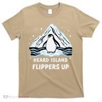 Heard Island Flippers Up Penguin Funny Snow T-Shirt thumb 0