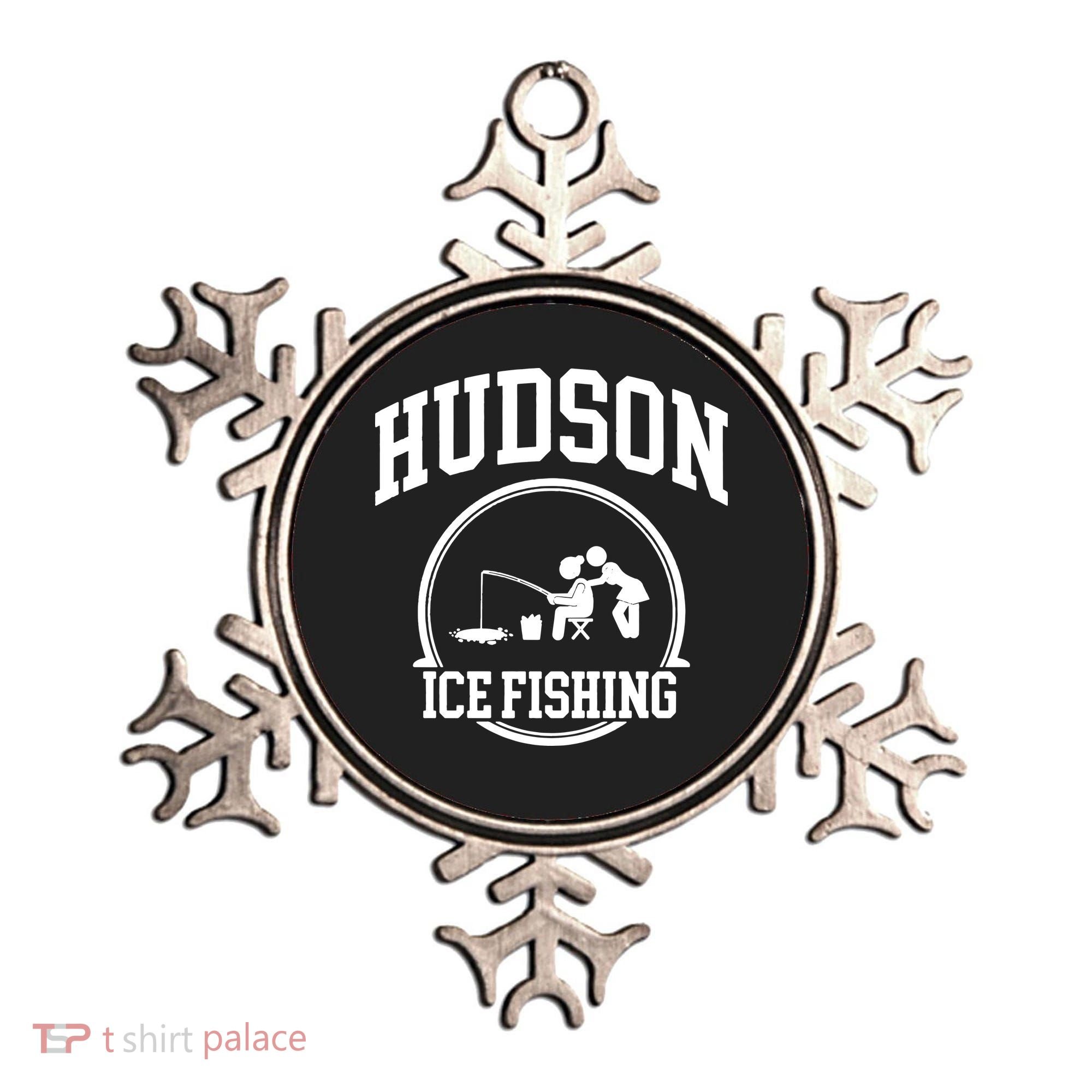 Hudson Ice Fishing Ornament
