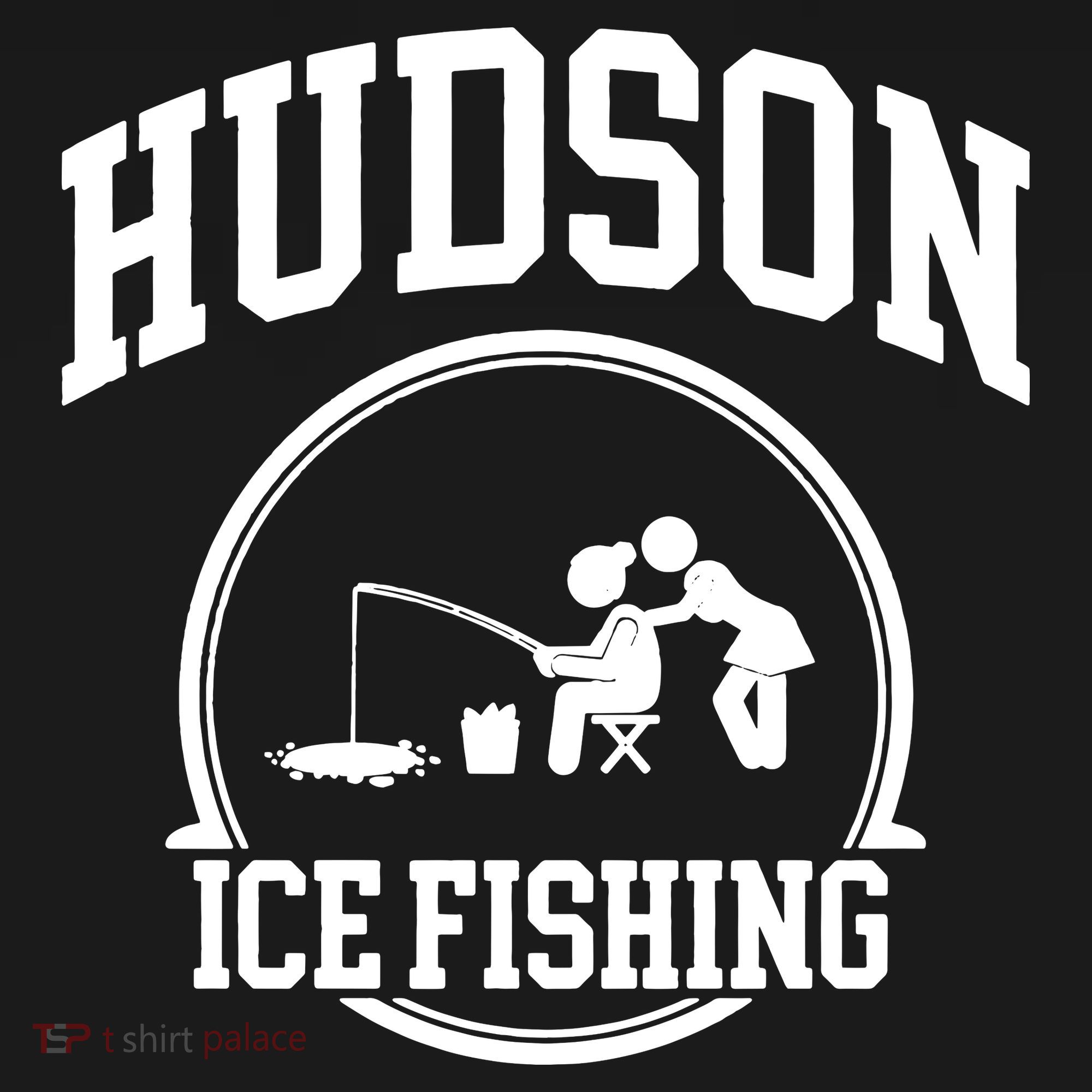 Hudson Ice Fishing Ornament