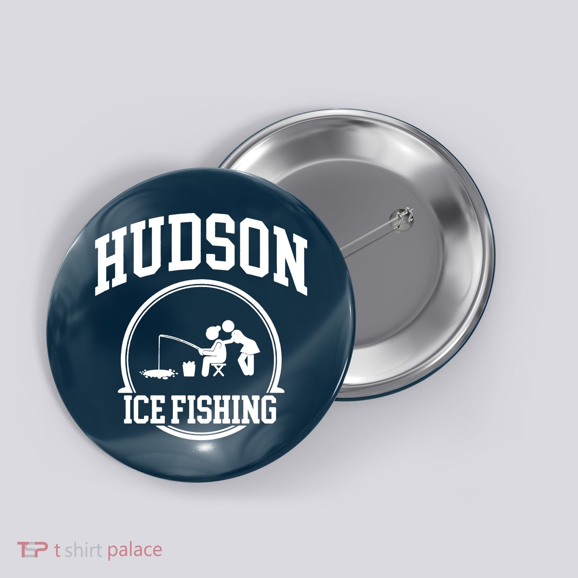Hudson Ice Fishing Button