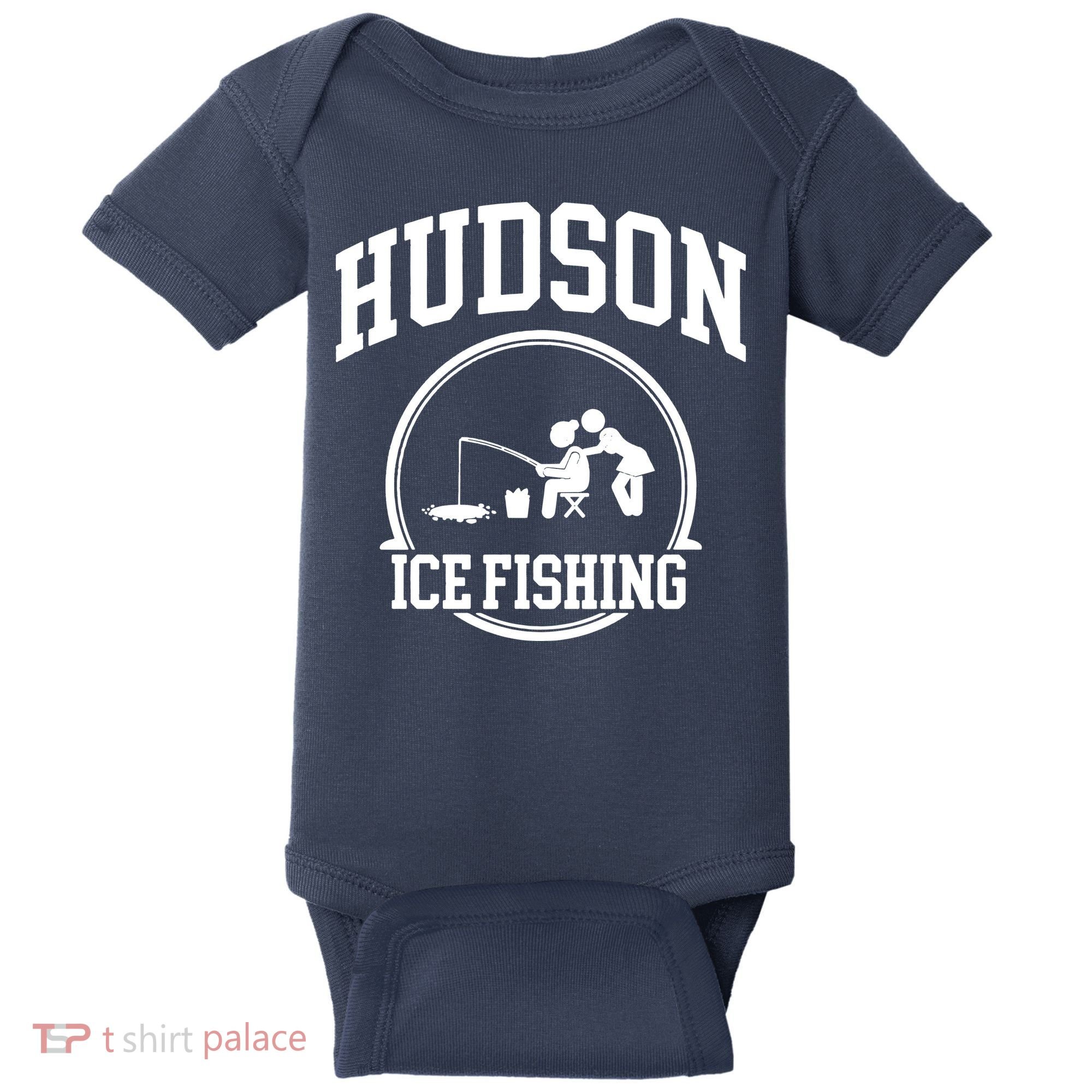 Hudson Ice Fishing Baby Bodysuit