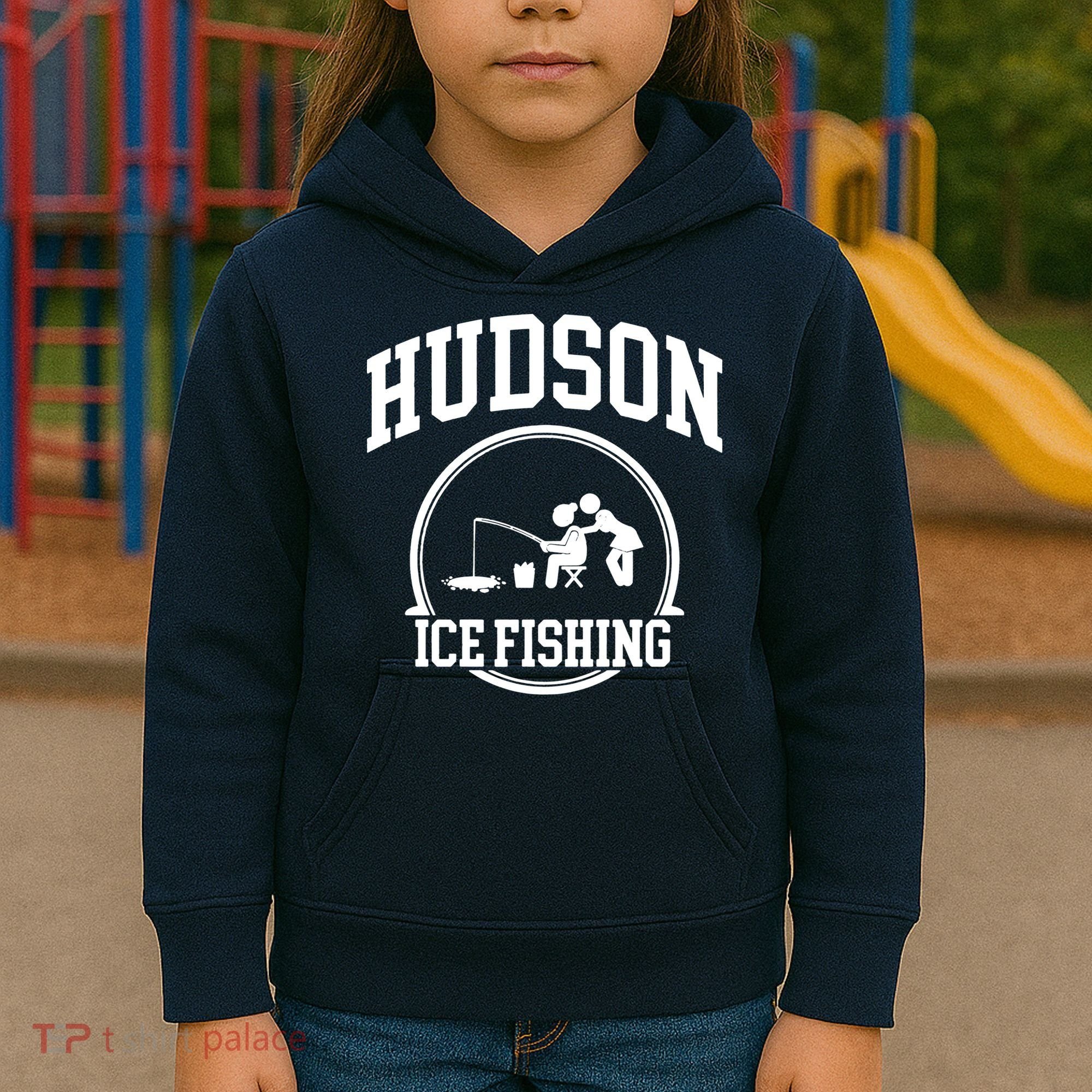 Hudson Ice Fishing Kids Hoodie