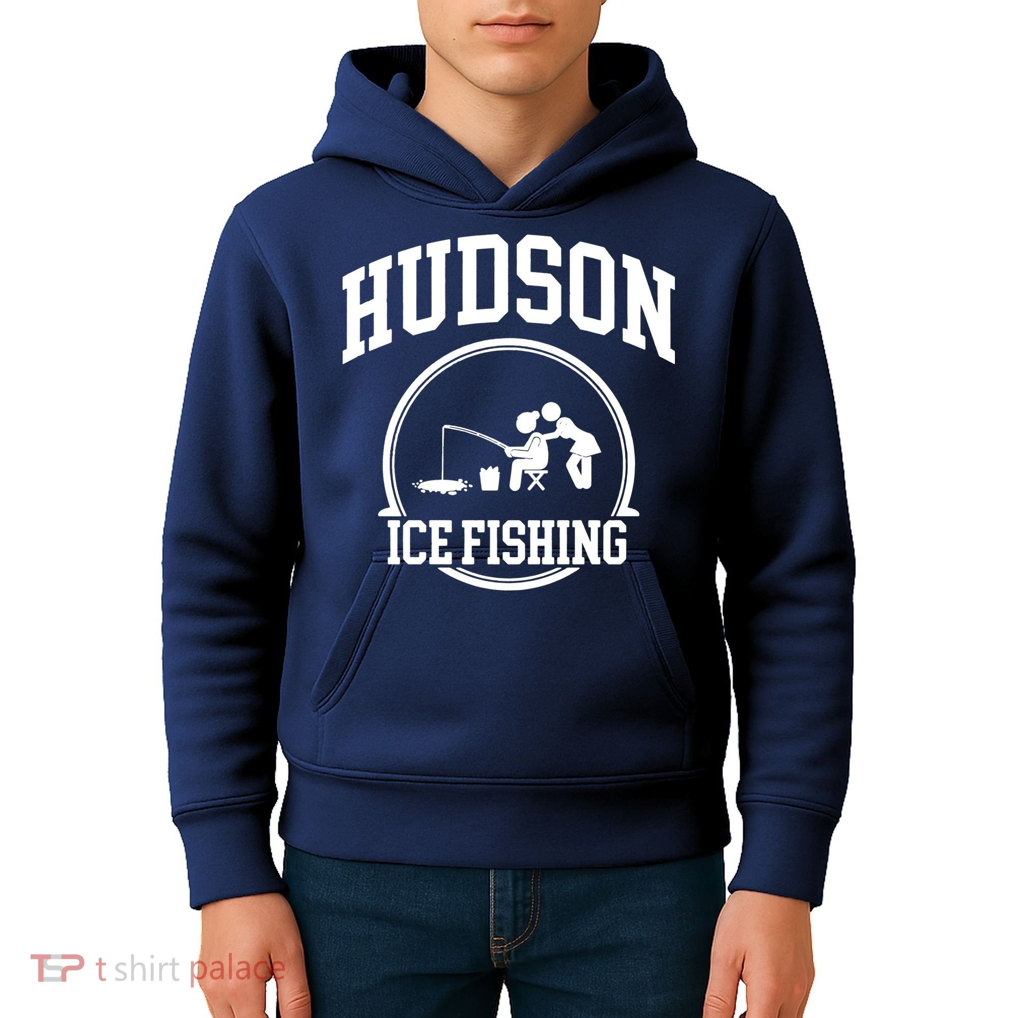 Hudson Ice Fishing Kids Hoodie