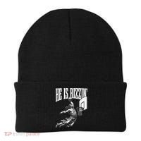He Is Funny Rizzin Basketball Gift Beanie thumb 0