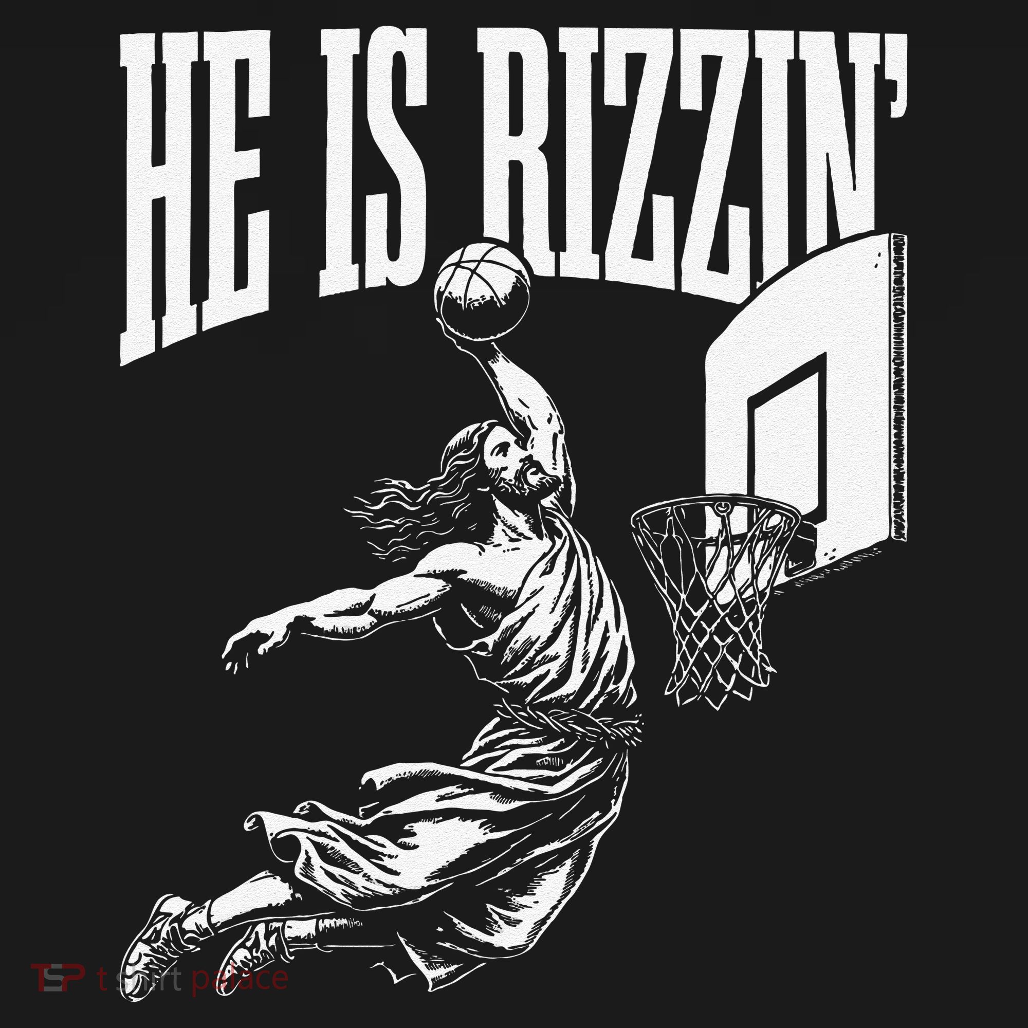He Is Funny Rizzin Basketball Gift Women's Hoodie