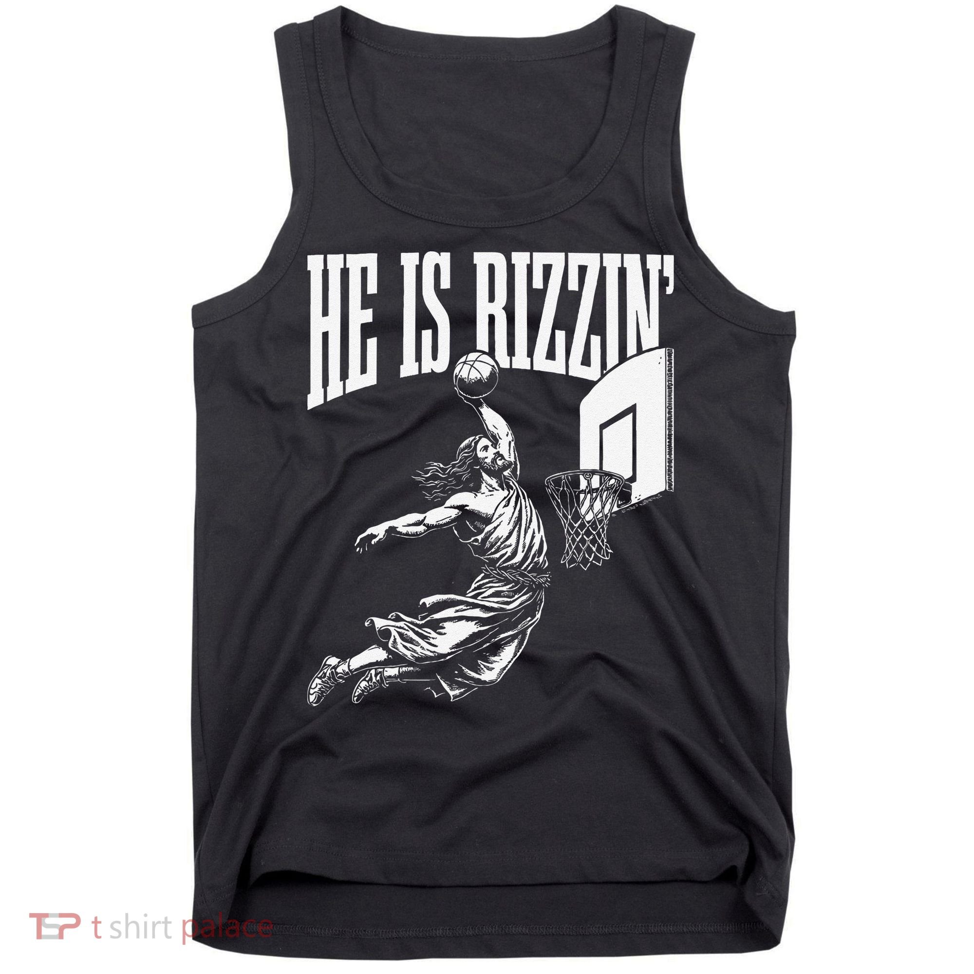 He Is Funny Rizzin Basketball Gift Tank Top