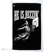 He Is Funny Rizzin Basketball Gift Golf Towel thumb 0