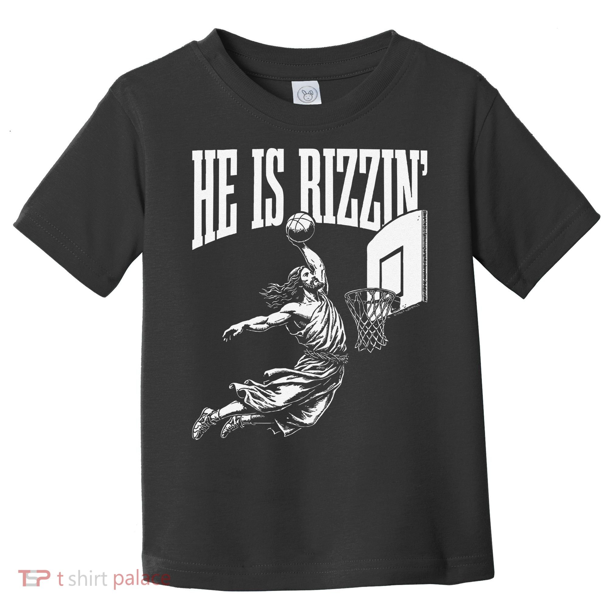 He Is Funny Rizzin Basketball Gift Toddler T-Shirt