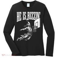 He Is Funny Rizzin Basketball Gift Women's Long Sleeve Shirt thumb 0