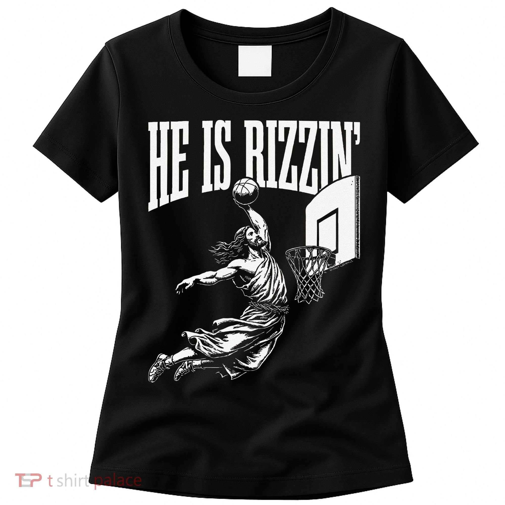 He Is Funny Rizzin Basketball Gift Women's T-Shirt