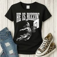 He Is Funny Rizzin Basketball Gift Women's T-Shirt thumb 3