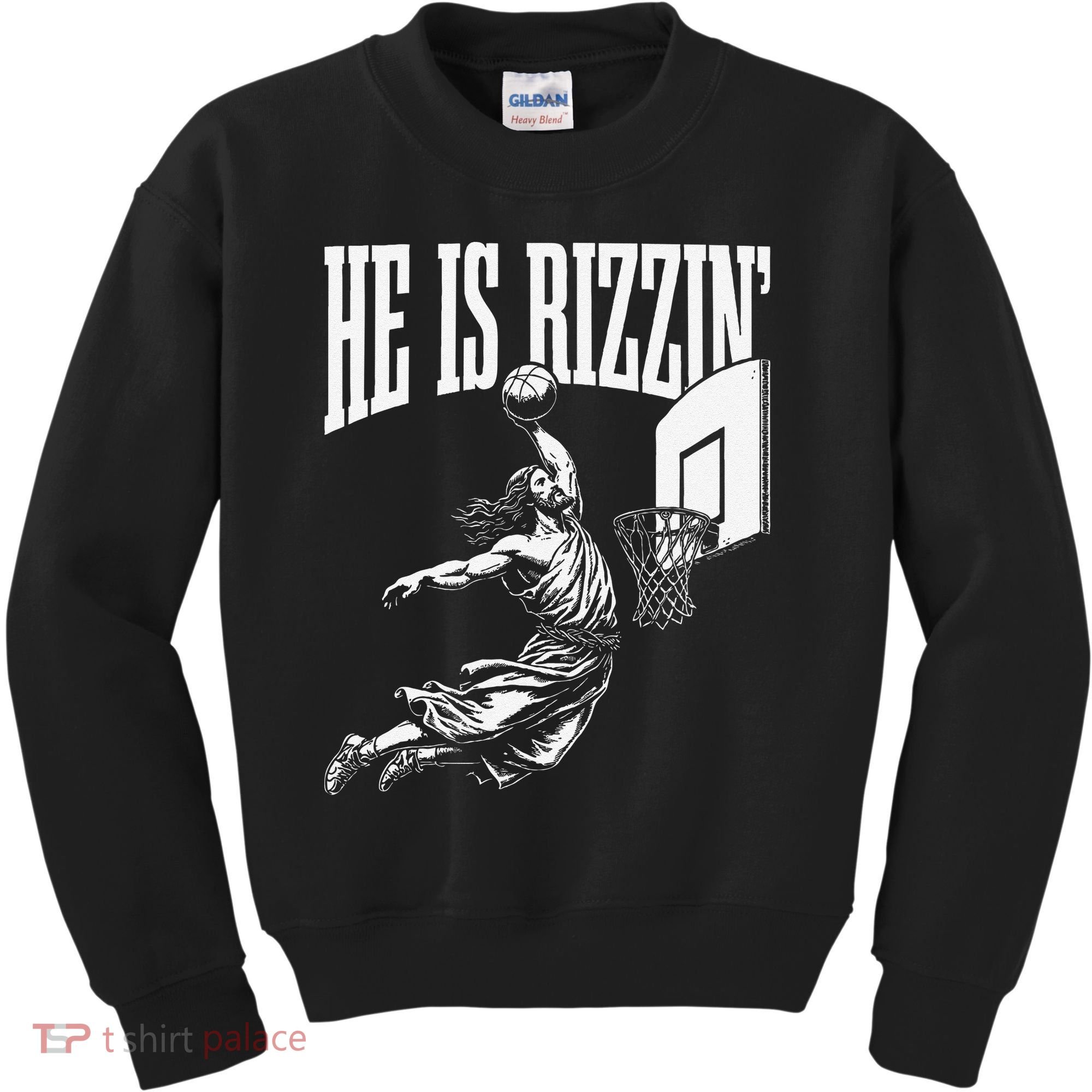 He Is Funny Rizzin Basketball Gift Kids Sweatshirt