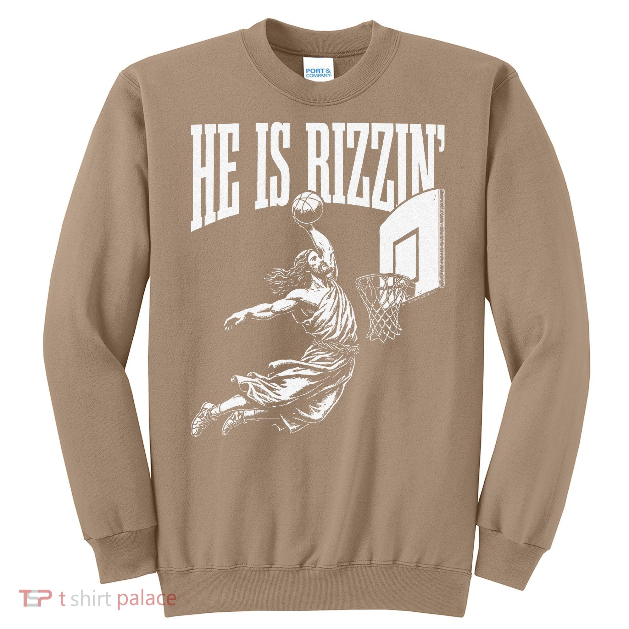 He Is Funny Rizzin Basketball Gift Sweatshirt