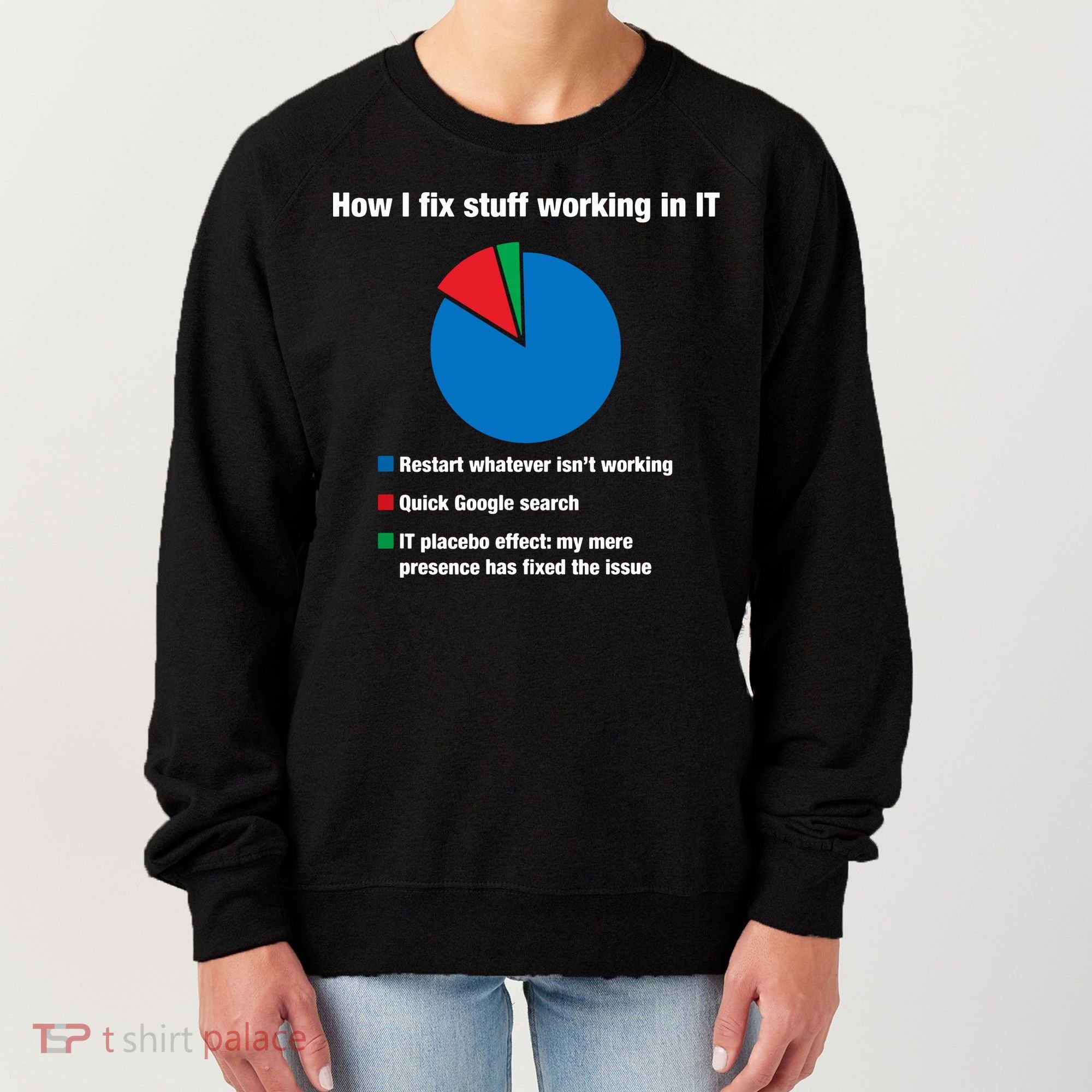 How I Fix Stuff Working In IT, Tech Support Geek Nerd Gift Women's Sweatshirt