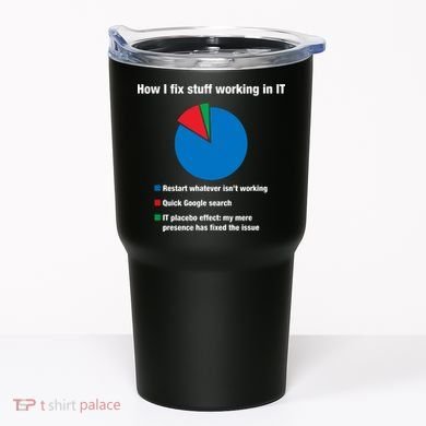 How I Fix Stuff Working In IT, Tech Support Geek Nerd Gift Tumbler