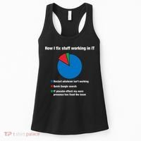 How I Fix Stuff Working In IT, Tech Support Geek Nerd Gift Women's Tank Top thumb 0