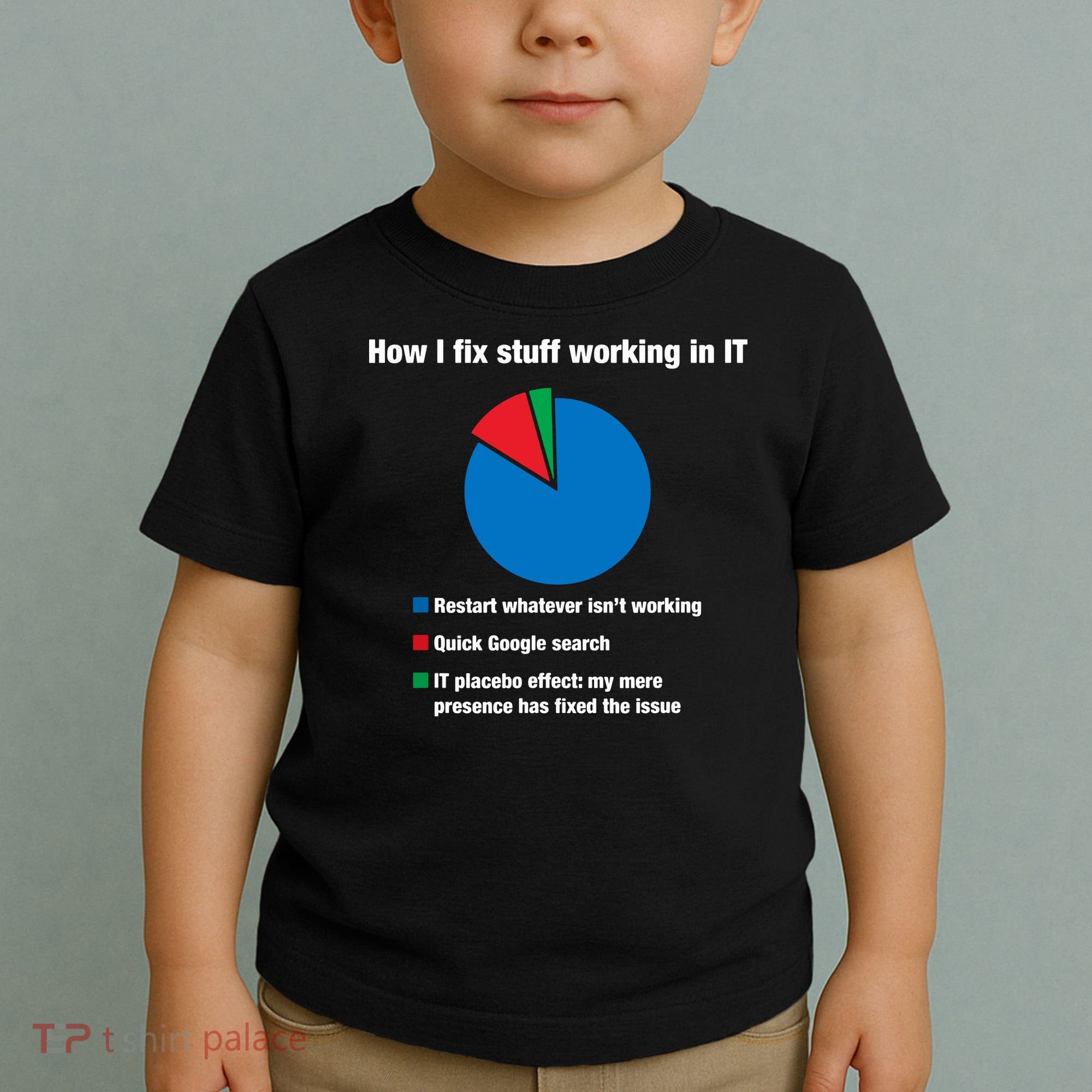 How I Fix Stuff Working In IT, Tech Support Geek Nerd Gift Toddler T-Shirt