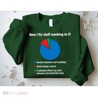 How I Fix Stuff Working In IT, Tech Support Geek Nerd Gift Sweatshirt thumb 2