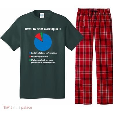 How I Fix Stuff Working In IT, Tech Support Geek Nerd Gift Pajama Set